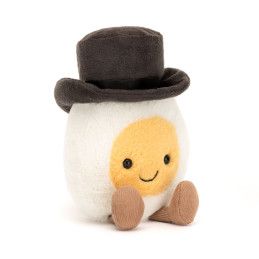 Amuseable Boiled Egg  Groom, A6BEGRM. Peluche Jellycat. Los mejores productos en L'aura Bella tu tienda online