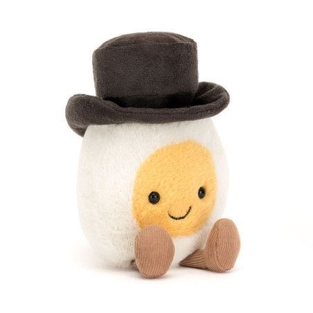 Amuseable Boiled Egg  Groom, A6BEGRM. Peluche Jellycat. Los mejores productos en L'aura Bella tu tienda online