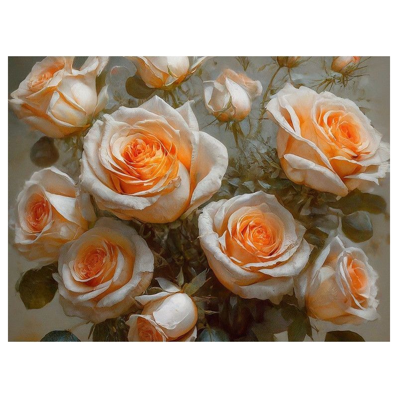 Roses on High. Papel Decoupage Mint by Michelle. A3. Los mejores productos en L'aura Bella, tu tienda online