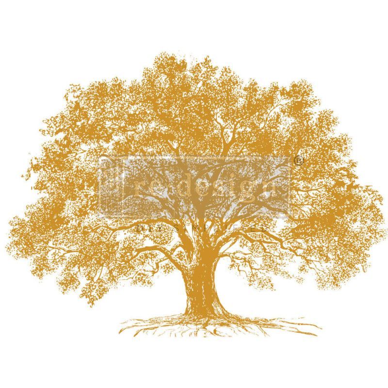 REDESIGN DECOR TRANSFERS® Growth, árbol. Gold Foil by KACHA 669768. Los mejores productos  en L'aura Bella tu tienda online
