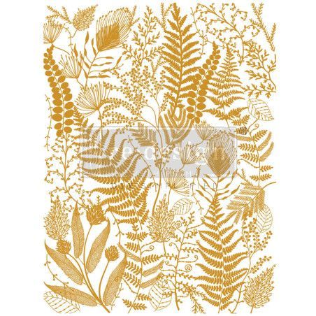 REDESIGN DECOR TRANSFERS® Foliage Finesse. Gold Foil by KACHA 669775. Los mejores productos  en L'aura Bella tu tienda online