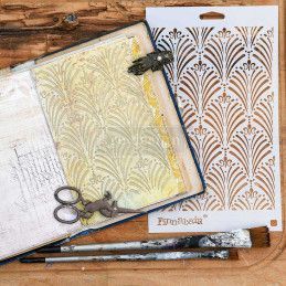 Plantilla estarcido Art Deco Wall 969745. Finnabair. Los mejores productos en L'aura Bella, tu tienda online