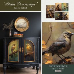 Avian Dreamscape Decoupage Tissue Paper Redesign 671808. Los mejores productos en L'aura Bella tu tienda online