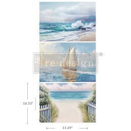 Seascape Melody. A3 Decoupage Fiber Paper Redesign 672140. Los mejores productos en L'aura Bella tu tienda online