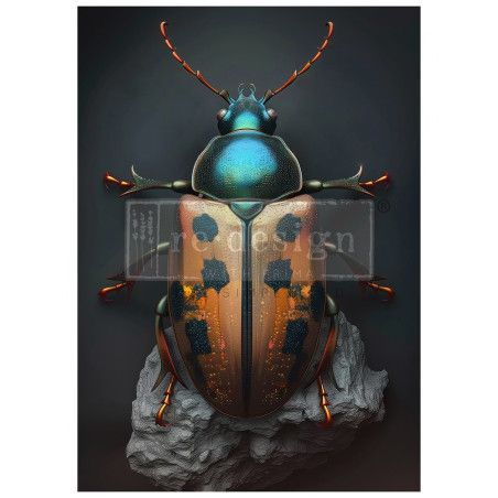 Brass Scarab.. A1 Decoupage Fiber Paper Redesign 673109. Los mejores productos en L'aura Bella tu tienda online