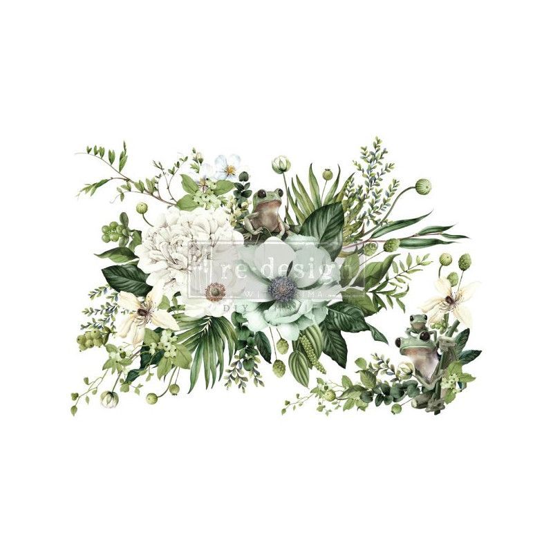 REDESIGN DECOR TRANSFERS® Froggy Meadow Greens, 669539. Los mejores productos en L'aura Bella tu tienda online