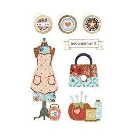 Pegatinas en relieve.