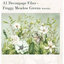 Froggy Meadow Greens. A1 Decoupage Fiber Paper Redesign 669584. Los mejores productos en L'aura Bella tu tienda online