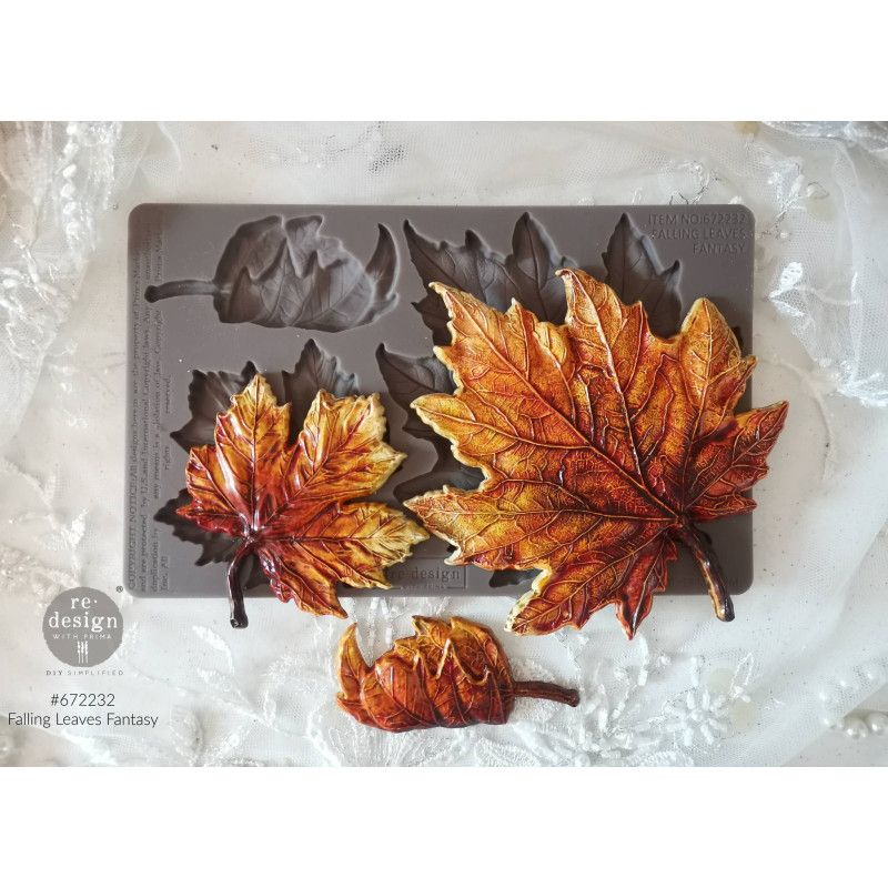 Molde Falling Leaves Fantasy. 672232.  REDESIGN DECOR MOULDS®. Los mejores productos en L'aura Bella tu tienda online