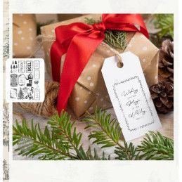 Merry and Bright Tags. Navidad.  Decor Clear Stamp. REDESIGN  670344. Los mejores productos en L'aura Bella tu tienda online