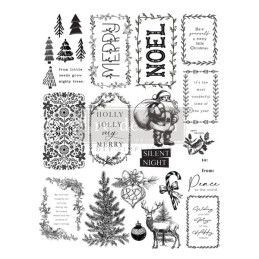 Merry and Bright Tags. Navidad.  Decor Clear Stamp. REDESIGN  670344. Los mejores productos en L'aura Bella tu tienda online