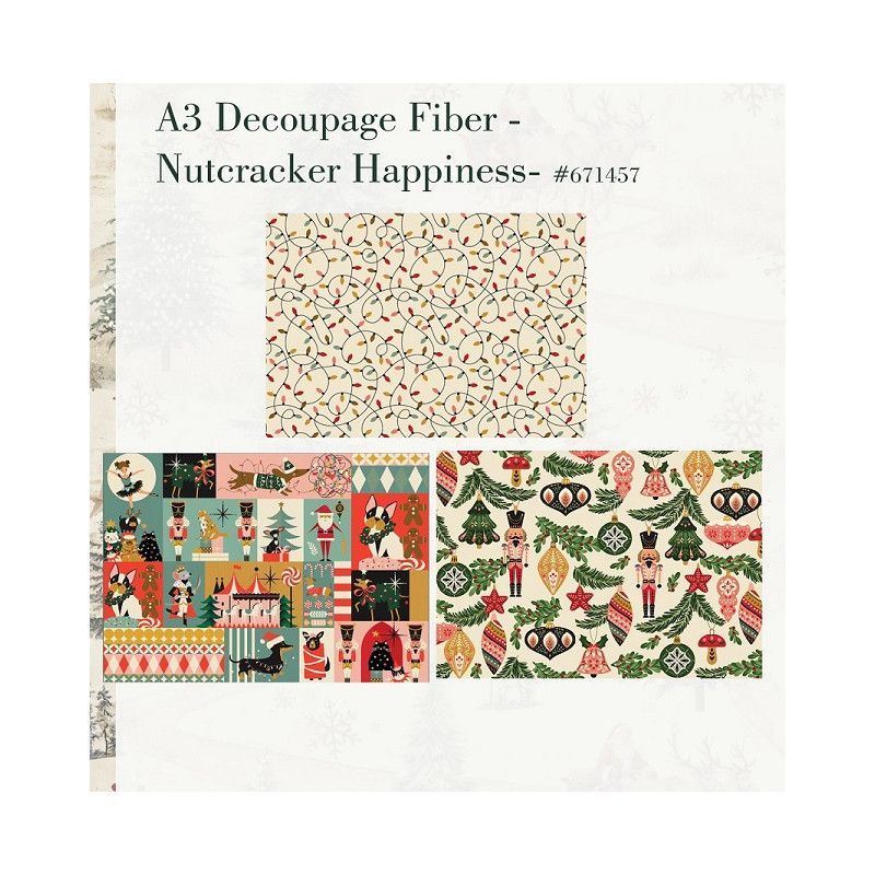 Nutcracker Happiness. A3 Decoupage Fiber Paper Redesign 671457. Los mejores productos en L'aura Bella tu tienda online