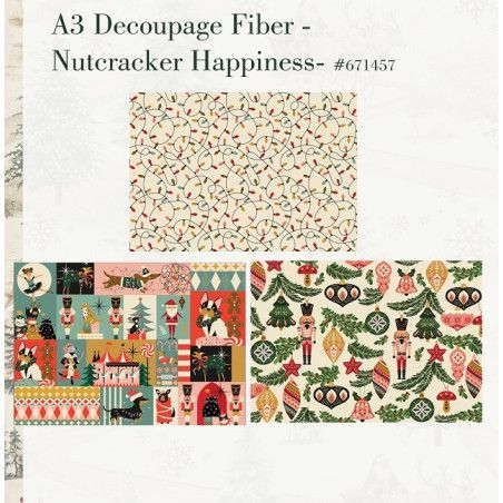 Nutcracker Happiness. A3 Decoupage Fiber Paper Redesign 671457. Los mejores productos en L'aura Bella tu tienda online