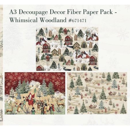 Whimsical Woodland. A3 Decoupage Fiber Paper Redesign 671471. Los mejores productos en L'aura Bella tu tienda online