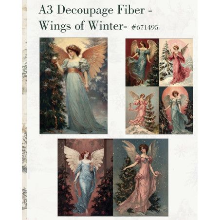 Wings of Winter. A3 Decoupage Fiber Paper Redesign 671495. Los mejores productos en L'aura Bella tu tienda online