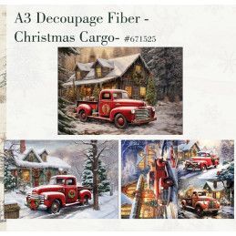Christmas Cargo. A3 Decoupage Fiber Paper Redesign 671525. Los mejores productos en L'aura Bella tu tienda online