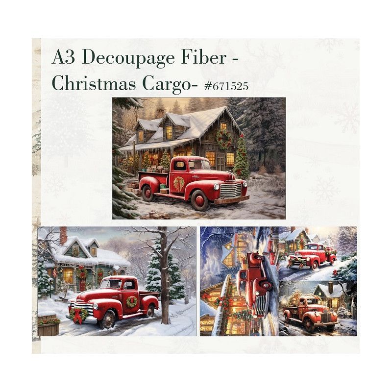Christmas Cargo. A3 Decoupage Fiber Paper Redesign 671525. Los mejores productos en L'aura Bella tu tienda online