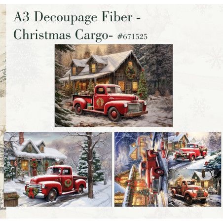 Christmas Cargo. A3 Decoupage Fiber Paper Redesign 671525. Los mejores productos en L'aura Bella tu tienda online