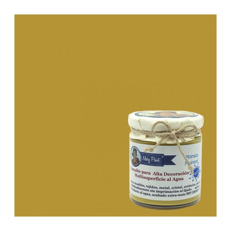 Mostaza. Esmalte multisuperficie Mary Paint. Los mejores productos en L’aura Bella, tu tienda online y en Madrid