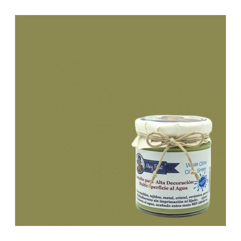 Verde Oliva. Esmalte multisuperficie Mary Paint. Los mejores productos en L’aura Bella, tu tienda online y en Madrid