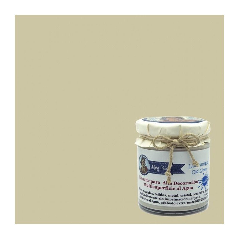Lino antiguo. Esmalte multisuperficie Mary Paint. Los mejores productos en L’aura Bella, tu tienda online y en Madrid