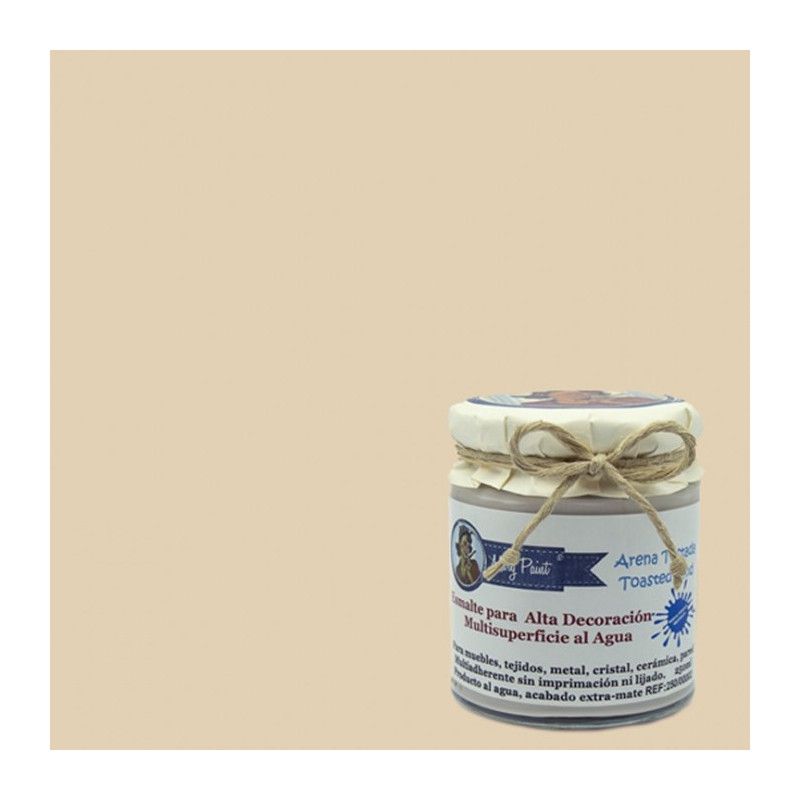 Esmalte multisuperficies Mary Paint. Arena Tostada. Los mejores productos en L’aura Bella, tu tienda online  y en Madrid