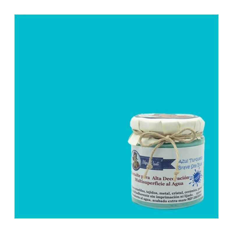 Esmalte multisuperficie Mary Paint. Azul Turquesa. Los mejores productos en L’aura Bella, tu tienda online  y en Madrid