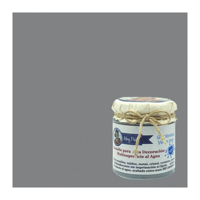 Gris Vanidad. Esmalte multisuperficie Mary Paint. Los mejores productos en L’aura Bella, tu tienda online y en Madrid