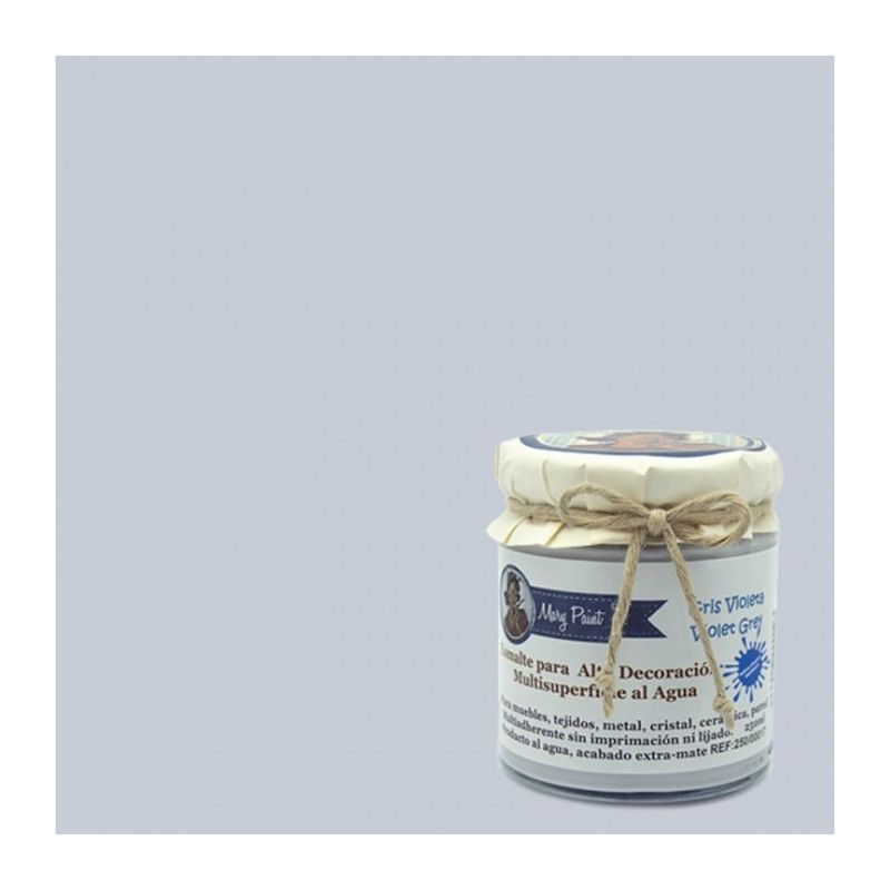 Gris Violeta. Esmalte multisuperficie Mary Paint. Los mejores productos en L’aura Bella, tu tienda online y en Madrid
