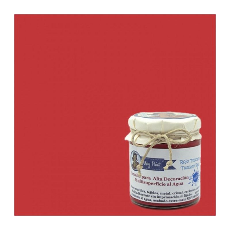 Rojo Toscana. Esmalte multisuperficie Mary Paint. Los mejores productos en L’aura Bella, tu tienda online y en Madrid