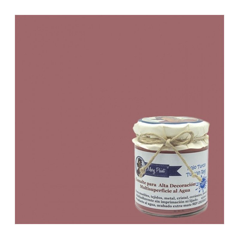 Rojo Turco. Esmalte multisuperficie Mary Paint. Los mejores productos en L’aura Bella, tu tienda online y en Madrid