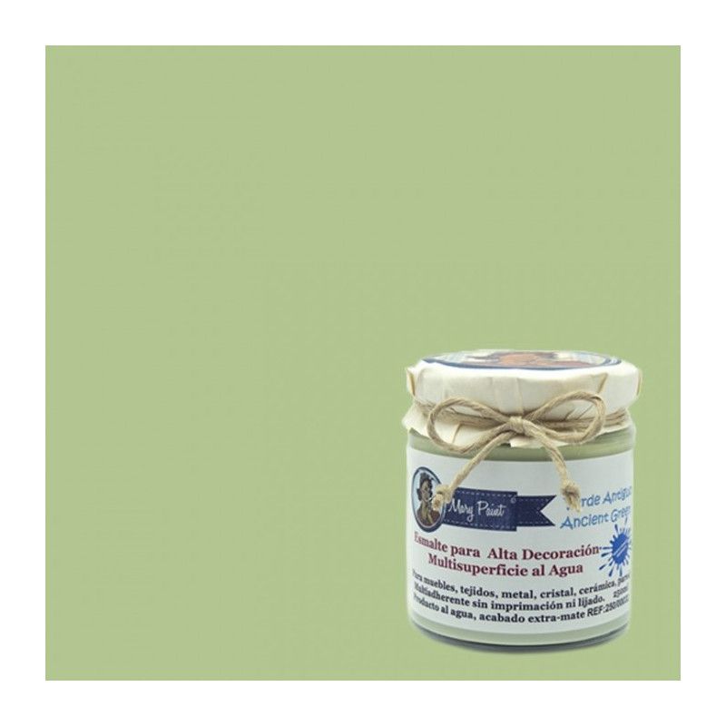 Verde Antiguo.  Esmalte multisuperficie Mary Paint. Los mejores productos en L’aura Bella, tu tienda online y en Madrid