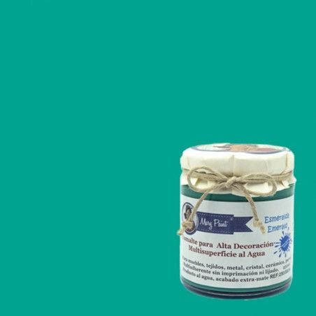 Verde Esmeralda. Esmalte multisuperficie Mary Paint. Los mejores productos en L’aura Bella, tu tienda online y en Madrid