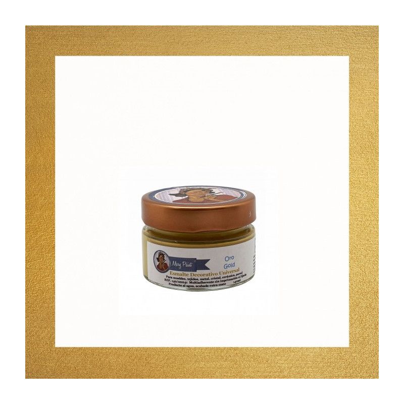 Oro metalizado. Esmalte multisuperficie Mary Paint. Los mejores productos en L’aura Bella, tu tienda online y en Madrid