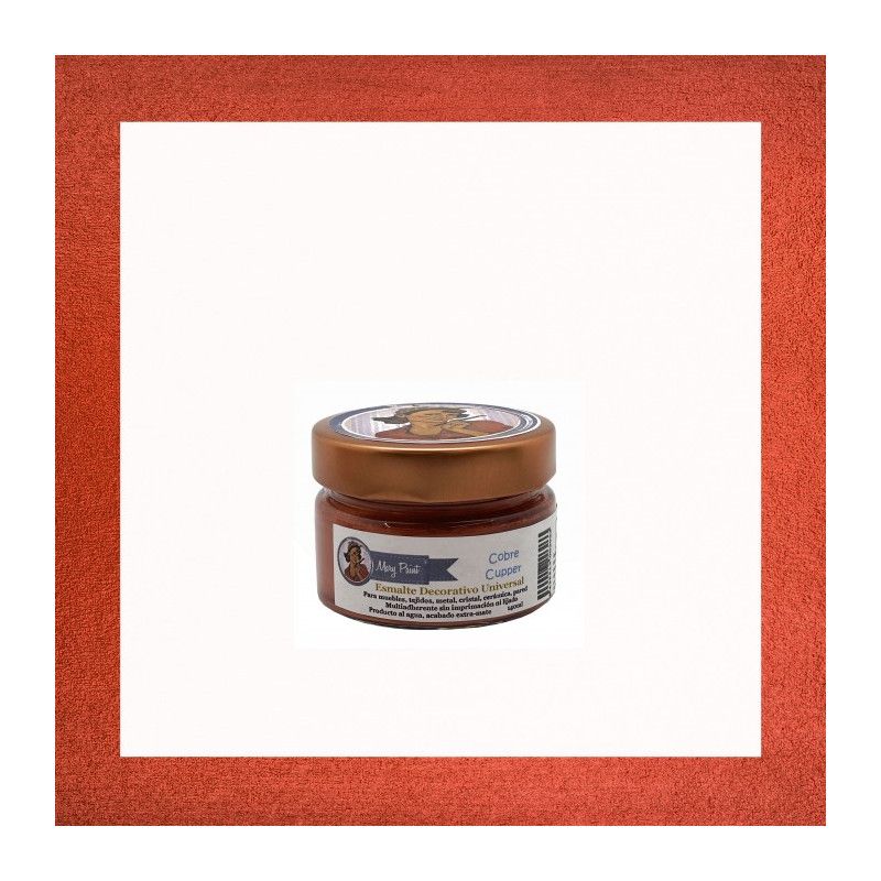 Cobre metalizado. Esmalte multisuperficie Mary Paint. Los mejores productos en L’aura Bella, tu tienda online y en Madrid