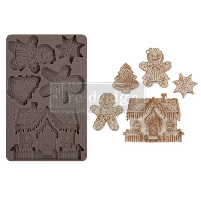 Molde Festive Gingerbread Treats. 670351. REDESIGN DECOR MOULDS®. Los mejores productos en L'aura Bella tu tienda online