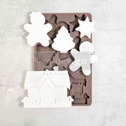 Molde Festive Gingerbread Treats. 670351. REDESIGN DECOR MOULDS®. Los mejores productos en L'aura Bella tu tienda online