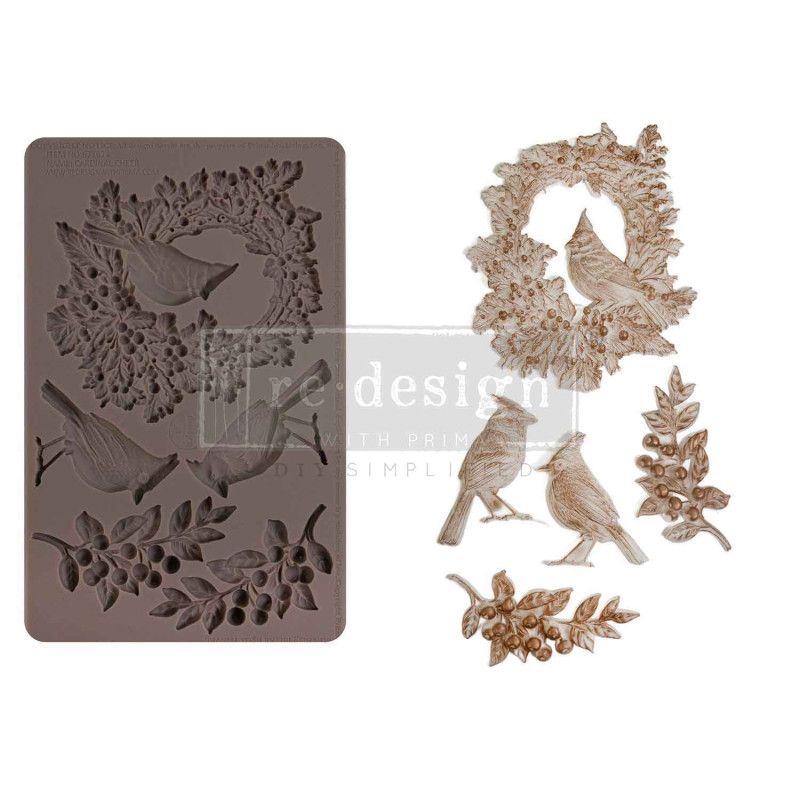 Molde Cardinal Cheer. 671624. REDESIGN DECOR MOULDS®. Los mejores productos en L'aura Bella tu tienda online