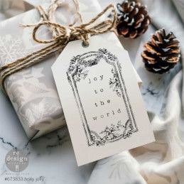 Holly Jolly. Navidad.  Decor Clear Stamp. REDESIGN  673833. Los mejores productos en L'aura Bella tu tienda online