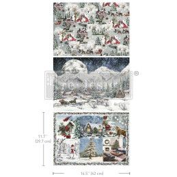 Snowfall Splendor. A3 Decoupage Fiber Pack. Redesign.671488. Los mejores productos en L'aura Bella tu tienda online