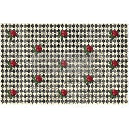 Queen's Court of Roses. Decoupage Tissue Paper Redesign 674427. Los mejores productos en L'aura Bella tu tienda online