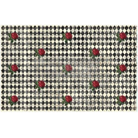 Queen's Court of Roses. Decoupage Tissue Paper Redesign 674427. Los mejores productos en L'aura Bella tu tienda online