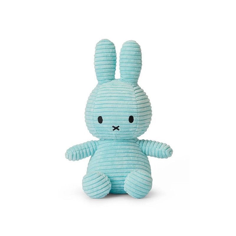 Miffy Corduroy Turquesa. Conejita Miffy de pana. Peluche. 24182232. Los mejores productos en L'aura Bella tu tienda online