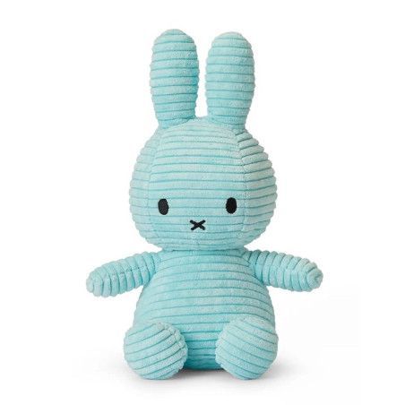 Miffy Corduroy Turquesa. Conejita Miffy de pana. Peluche. 24182232. Los mejores productos en L'aura Bella tu tienda online