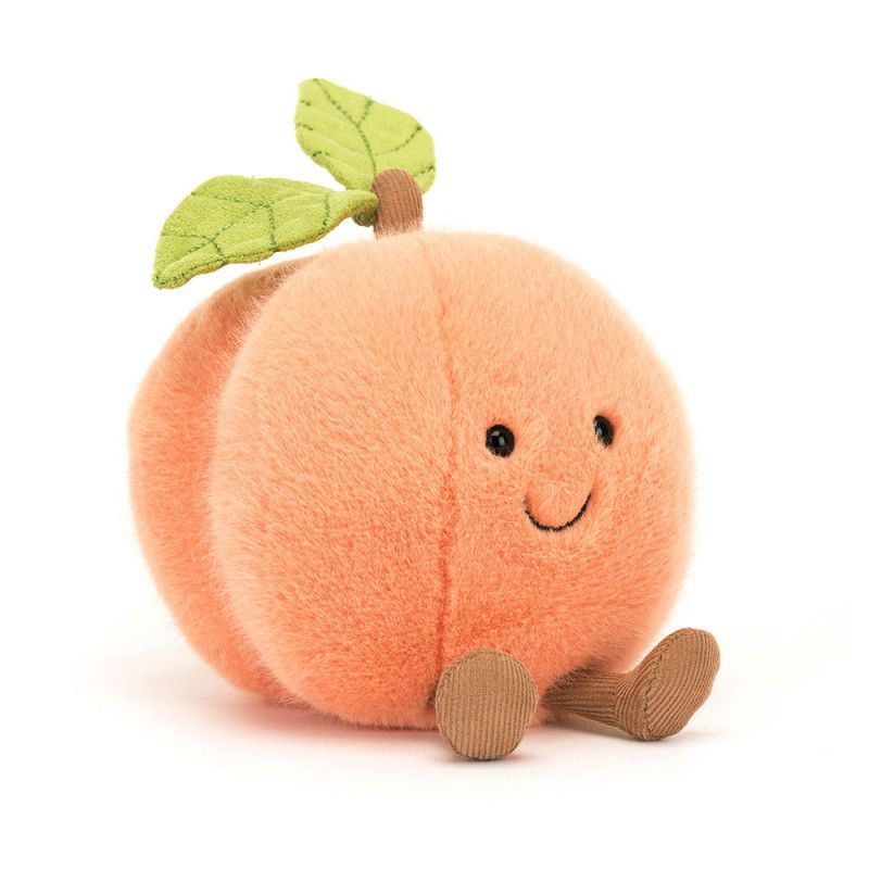 Amuseables Peach, Melocotón Feliz A6PEACH. Peluche Jellycat. Los mejores productos en L'aura Bella tu tienda online