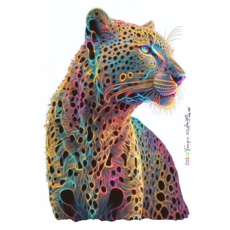 Color Transfer Guepardo. Ani Arts. 20x30cm. CTE012. Los mejores productos en L'aura Bella tu tienda online.