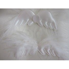Alas blancas con plumas – L’aura Bella tienda online de scrapbooking, manualidades y regalos en Madrid