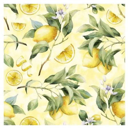 Servilleta para decoupage:  Limones. 33x33 cm. Los mejores productos en L'aura Bella tu tienda online