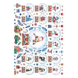 Bolas de cristal navideñas. Papel de arroz 32x45cm. TCR-138. Calambour. Los mejores productos en L'aura Bella, tu tienda online