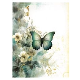 Dreamscape: Mariposa. Papel de arroz 23x31cm. T-163. Calambour. Los mejores productos en L'aura Bella, tu tienda online